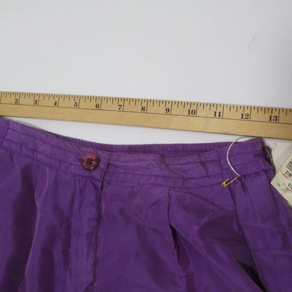 NOS Carol Horn High Waisted SILK Shorts Lot 3 Size Medium NWT RARE - Picture 11 of 14